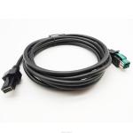 12V 24V Powered USB Printer Cable 12V To 2X48P 1M-5M UL20276
