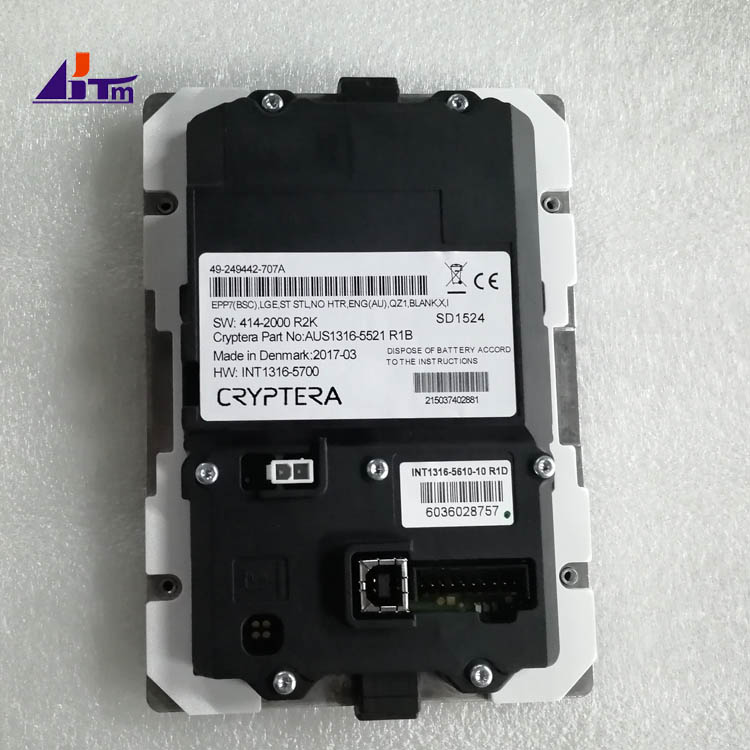 Diebold Opteva EPP7 BSC PCI English Keyboard 49-249442-707A 49249442707A
