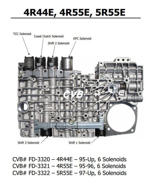 Auto Transmission 4R44E 4R55E 5R55E sdenoid valve body good quality used