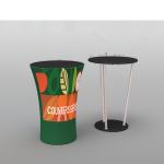 180g 240g Promotion Table Counter Pop Up Trade Show Hydraulic Podium Desk