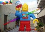 Customzied 6mh Inflatable Man , Inflatable Robert Toy for Advertising
