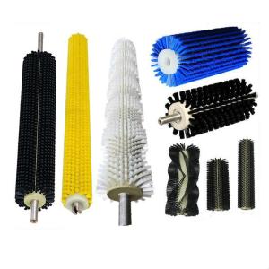 Wholesale Customized Nylon Bristle Cylinder Brush Roller For Vegetables Fruits Cleaning from china suppliers