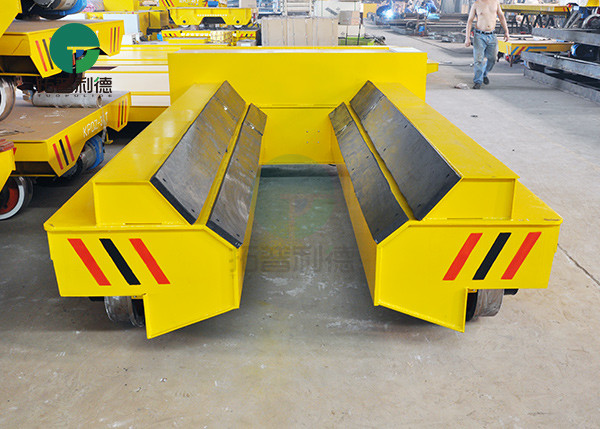 50ton high temperature proof transport handling V-deck railway wagon