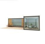 Steel Frame Galvanized Steel Bending 180g Simple Prefab Log Cabins Wooden Small