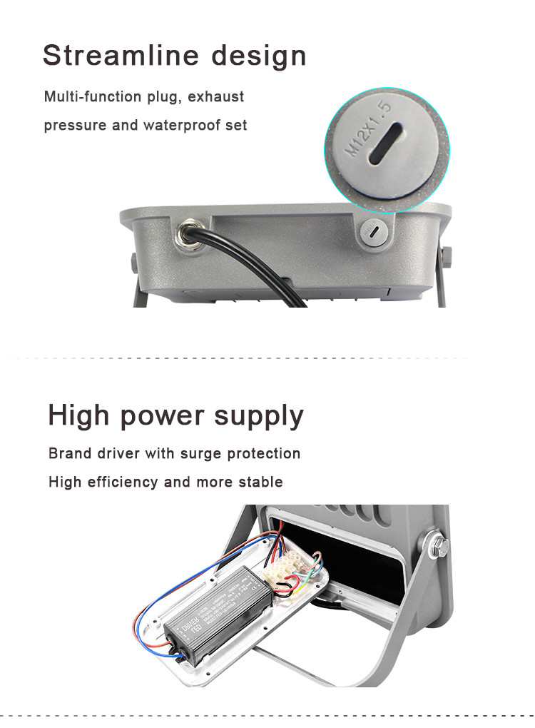 Cri80 Outdoor LED Flood Lights IP65 High Power 100 W 150 W 200 W