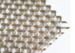 Burnished Brass Flat Crimped Wire Grille, SS304 Flat Woven Ceiling Drapery