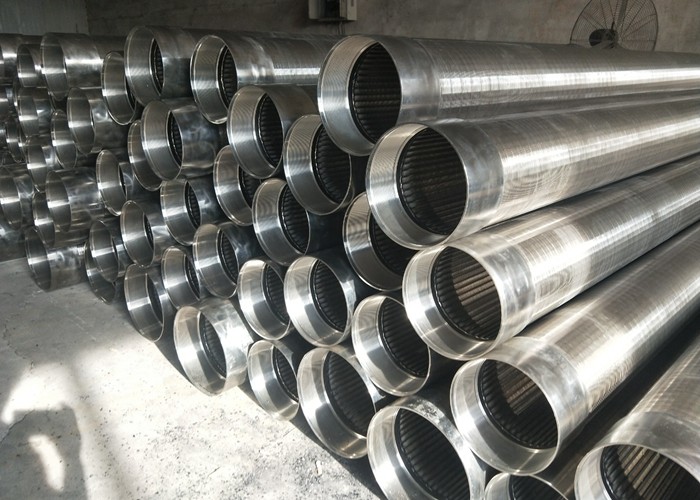 Continuous Slot Wedge Wire Screen Cylinders With Male / Female Thread Couplings