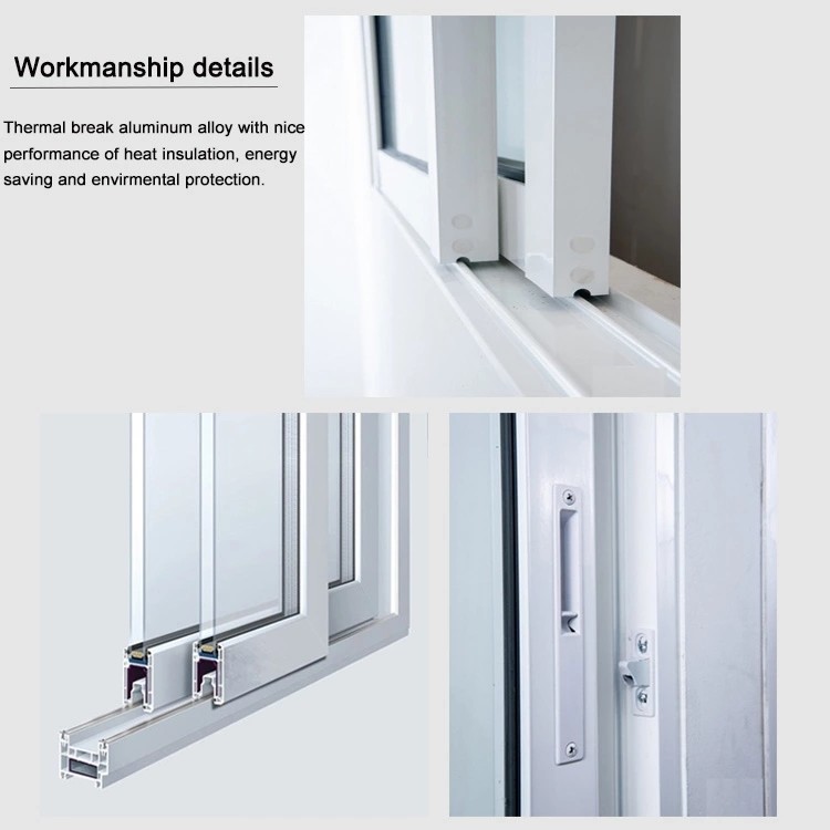 Glazed TS8585 1.8mm Double Hung Impact Windows