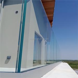 Wholesale Fine Polished Edge Laminated Safety Glass Balustrades for Balcony Terrace Staircase from china suppliers