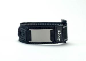 Wholesale Woven Name Bracelets / Embroidered Name Bracelets With Double Sided Reflective Stripes from china suppliers