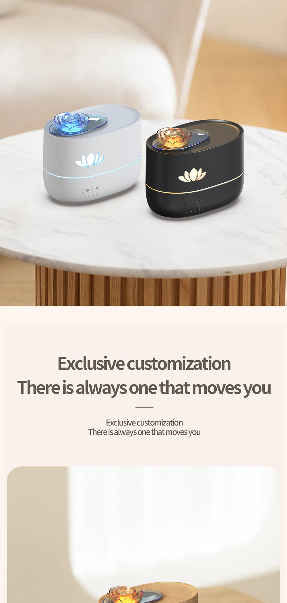 350ml Fire Diffuser Humidifier With Timing Automatic Outage Protection