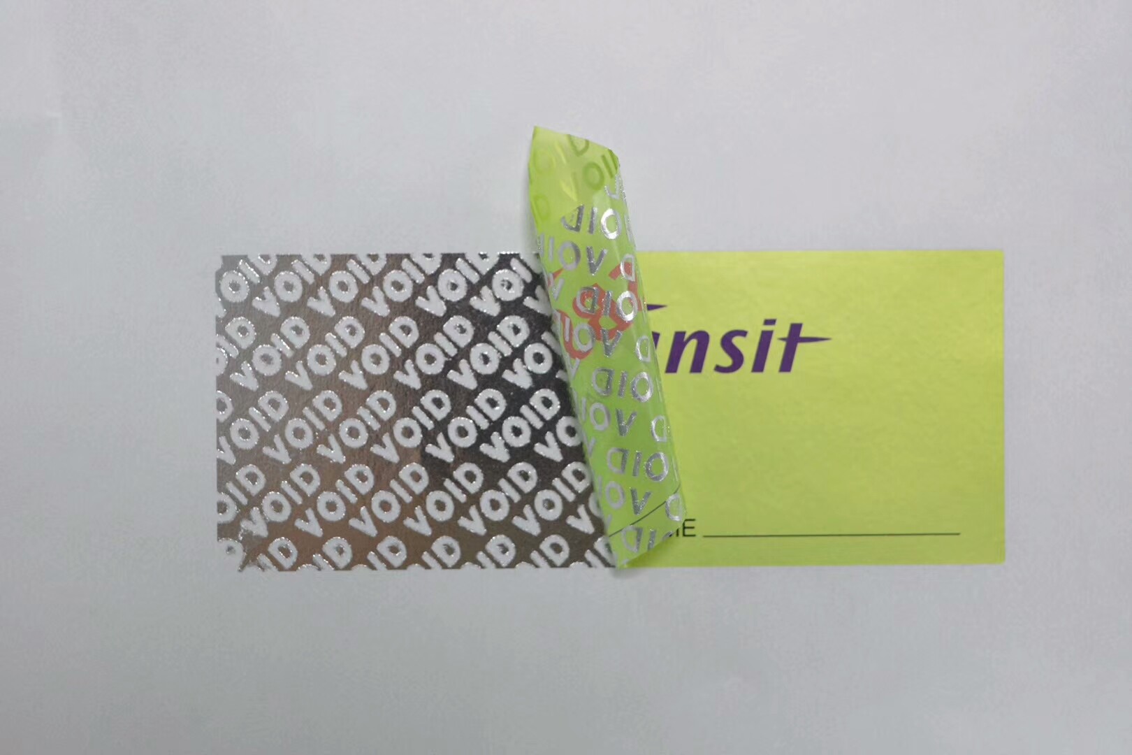Anti - Counterfeit Void If Removed Sticker Security VOID Label To Sealing Important Product