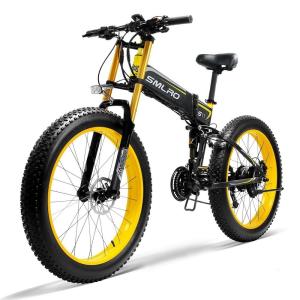 Wholesale 26in Fat Tire Folding Electric Bike With 48V 14Ah 50-60 Nm Torque from china suppliers