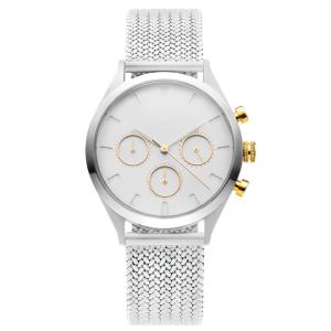 Wholesale Gold Crown White Strap Watch Ladies , Ladies Dress Watches SS Case from china suppliers