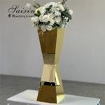 Hot Sale Stainless Steel Wedding Table Decoration Silver Flower Arrangement