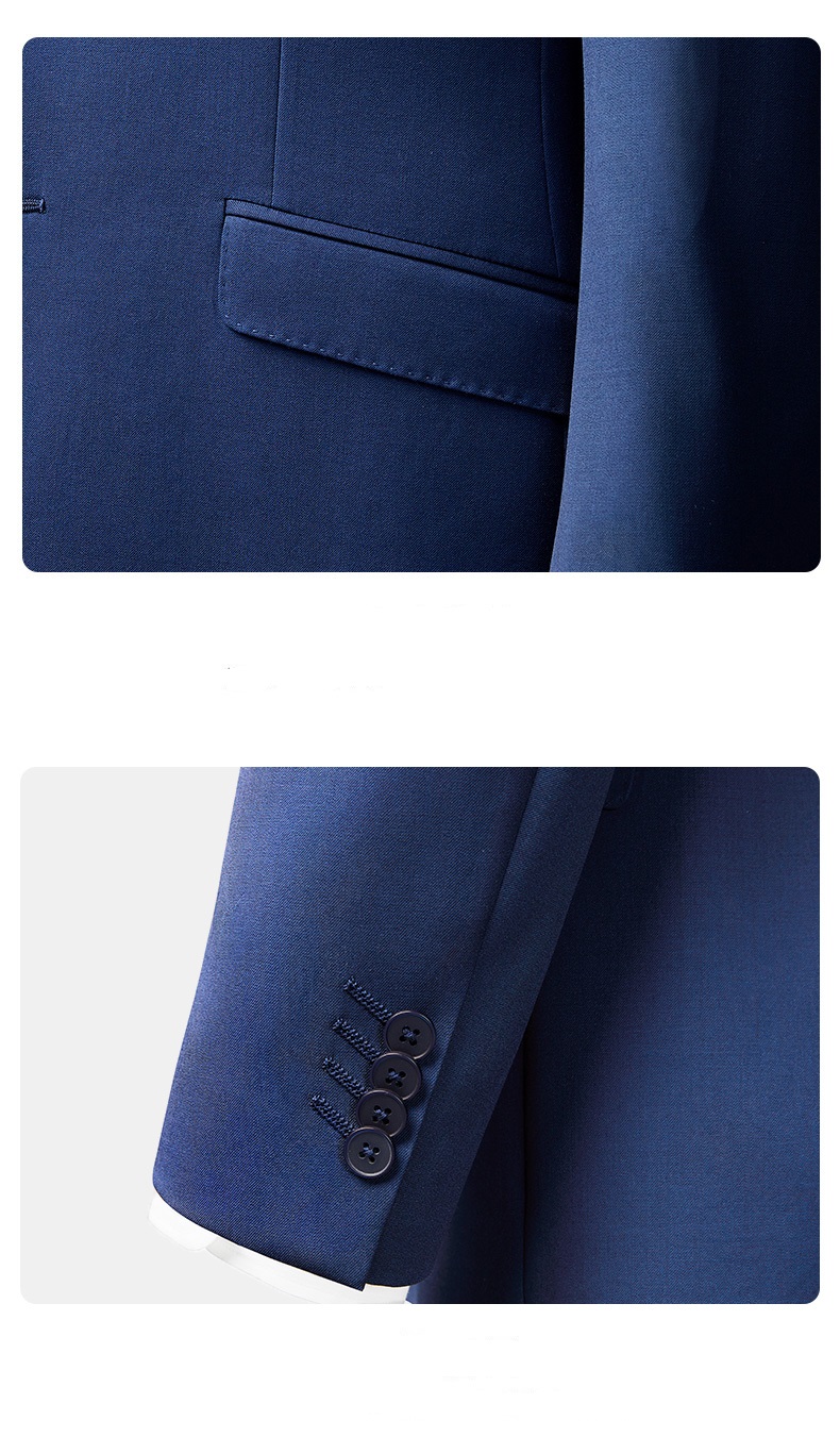 Support 7 Days Sample Order Lead Time Double Breasted Closure Men's Business Suits