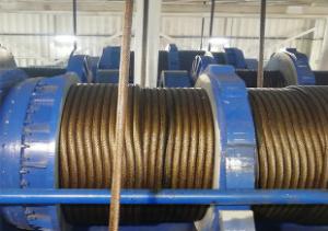 Wholesale 50 Ton Large Rope Capacity Electric Marine Winch With Double Grooved Drums from china suppliers