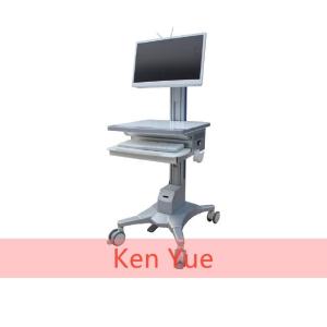 Wholesale Integrated Moving Computer Workstation Trolley , Mobile Computer Cart For Hospital from china suppliers