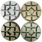 4 Inch Aggrassive Polihsing Tools Resin Diamond Polishing Pads For Concrete