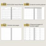 Acid Free Ivory Paper Large Size Eco Friendly Academic Planner Poprun 2023