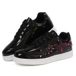 Glow Texture LED Screen Shoes / Black Light Up Shoes For Adults Wear - Resistant