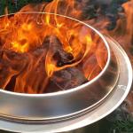 19.5 Inch Smokeless Outdoor Fire Pit Camping Stainless Steel Portable Bonfire