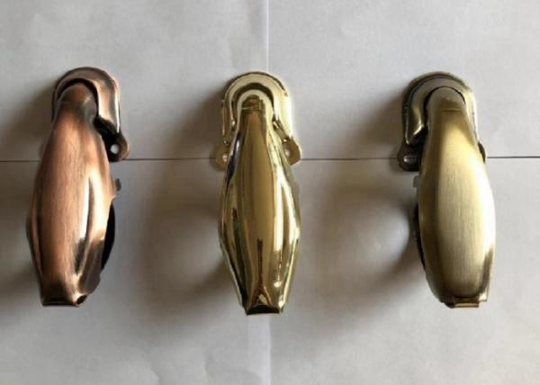 Quality Gold Finish Metal Coffin Fittings / Bronze Coffin Handle D027 50*30*45MM for sale