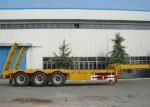 20FT 3 Axle Low Bed Trailer 11.00R20 50 Tons Trailer Low 12 Tires