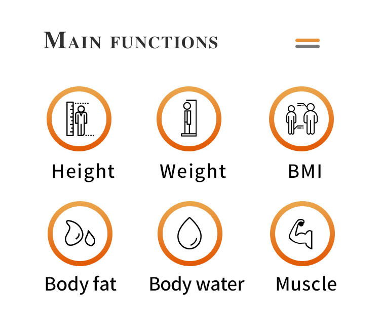 Digital 300kg Smart Ultrasonic BMI Weight Scale Height Weight Body Fat Analyzer Scale