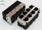 90 Degree Multiple Port RJ45 Female Jack MJ5988-B024-HRH1 1.5A 125VAC