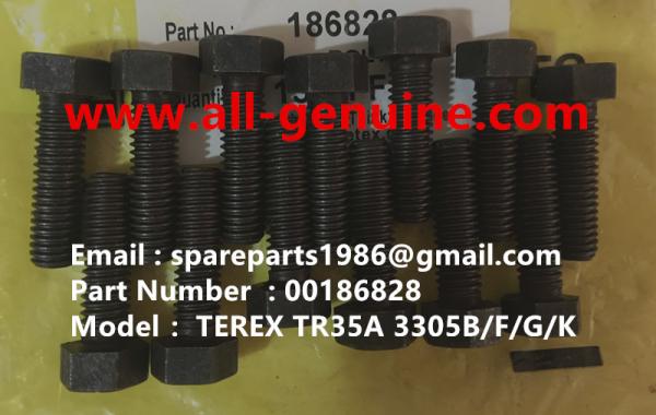 186828 BOLT TEREX NHL SANY TR35A 3303 3305 3307 TR50 TR60 TR100 NTE240 NTE260