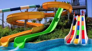 Wholesale Outdoor Commercial Swimming Pool Design Amusement Water Slide Set from china suppliers