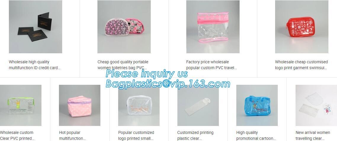 Frosted Poly Vinyl k Slider Closure Clothes Packaging Bag, slider zipper PVC bag clear vinyl cosmetic bag, File Ba