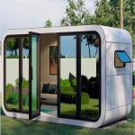 High Quality Waterproof 20ft Apple Cabin Assembled Container Glass Houses Villa