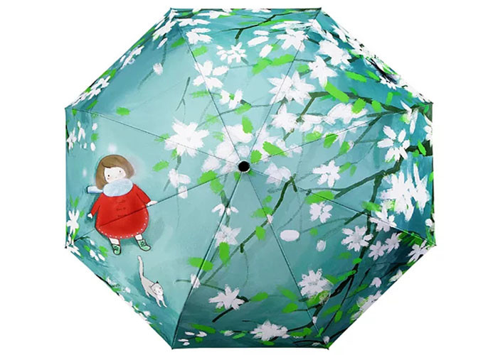 21 Inch Automatic Travel Umbrella Small Fresh Men And Women Double Fold Umbrella