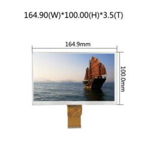 Wholesale 1000nits Brightness Custom TFT Display 7 Inch 40 Pin 800x480 from china suppliers