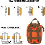 Tactical MOLLE Rip-Away EMT Medical First Aid IFAK Lifesaving Pouch,Outdoor
