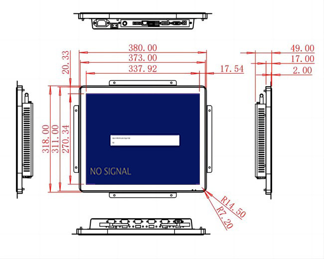 17-Inch Precision Visual Equipment for Transportation Hubs, Healthcare Devices, Smart Factory Applications, and Security Panels