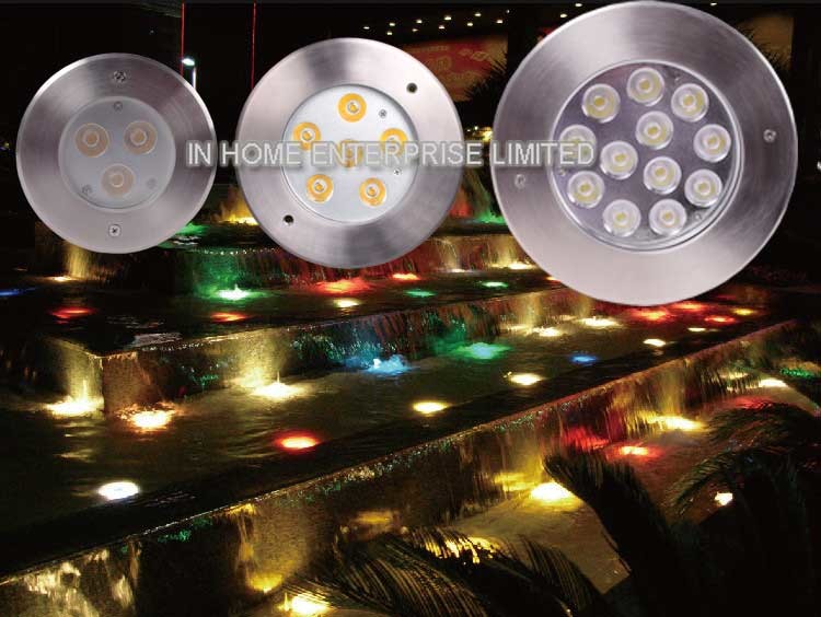 Warm White Garden In Ground Lighting LED 9W 24V CE & RoHS Approved