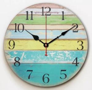 Wholesale ajanta wall clock models brief Europe mounted decorative Wooden digital wall clock from china suppliers