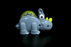 Wholesale Two Horn Dinosaur Toy Animal Figures , Jungle Animal Figures For Fast Food Restaurant from china suppliers