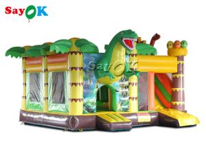 Wholesale Commercial Dinosaur Party 5.3x5x3.4mH Inflatable Bouncer Slide from china suppliers