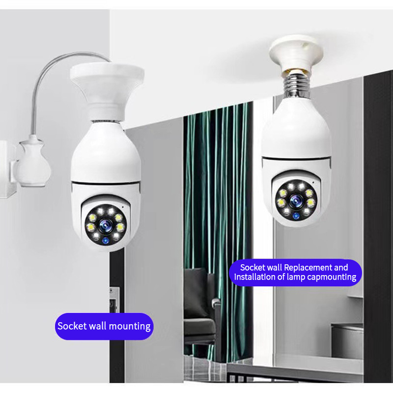 Indoor Auto Tracking Light Bulb E27 Ip Smart Wireless Indoor Camera Glomarket Tuya