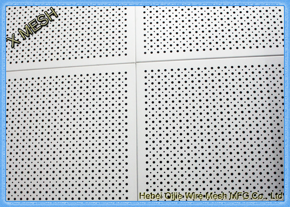 Thick Square Hole Perforated Sheet Metal Hot Dipped Galvanized 1.5mm Thickness
