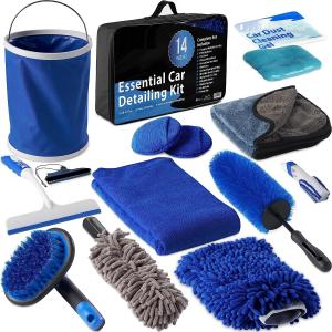 Wholesale Car Cleaning Tools Kit, Car Detailing Kit, Car Detailing Brush Set with Carry Bag, Auto Drill Brush Car Wash Kit from china suppliers