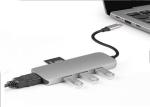 HDMI AOC Cable HDMI female+3*USB3.0A female+SD female+T female+USB type c female