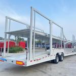 Fully Enclosed Russia Hydraulic Lifting 2/3 Axle Car Transport Trailer with