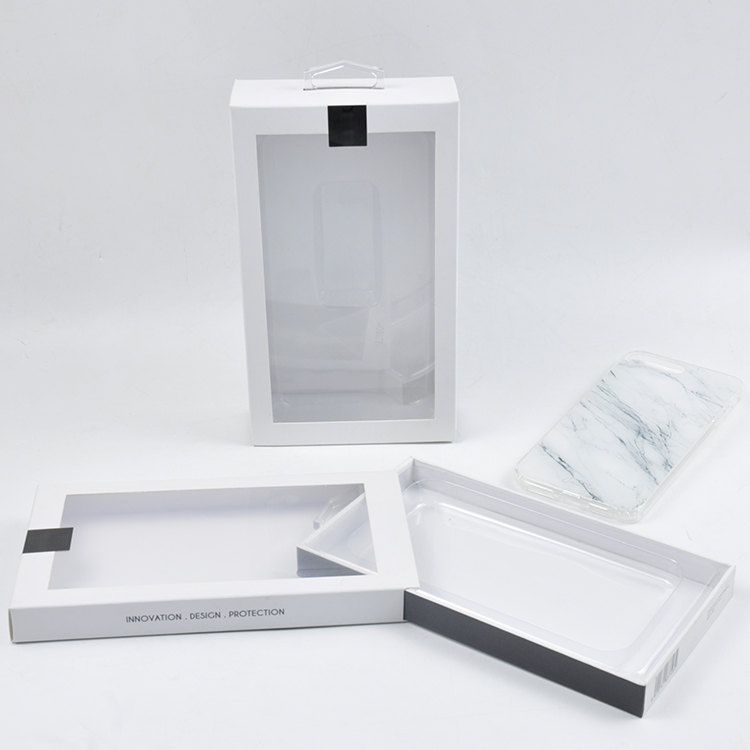 Phone Case Window Box Packaging with Plastic Blister Spot Uv Printing Luxury
