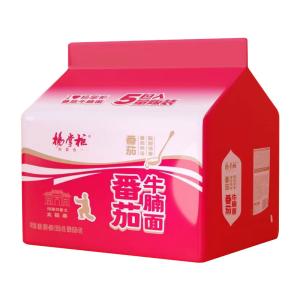 Wholesale Not Spicy Instant Noodles OEM Tomato Beef Flavor With Golden Soup from china suppliers