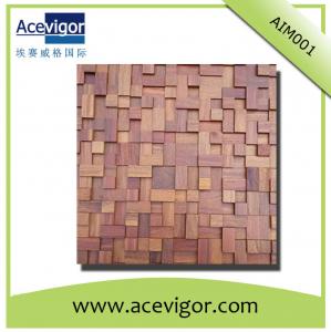 Wholesale antique wood mosaic tiles for indoor wall/background decoration from china suppliers